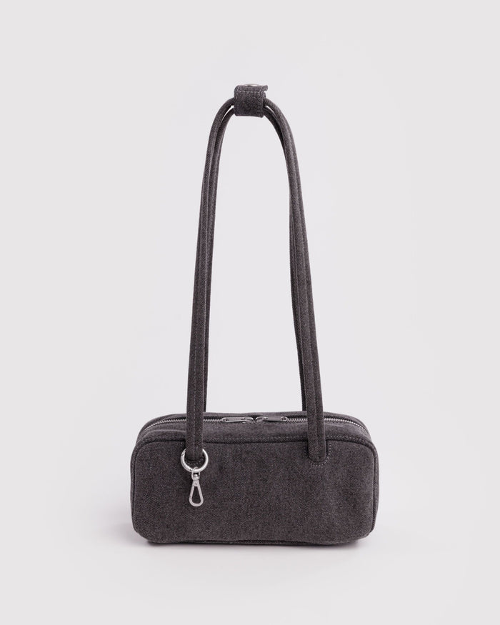 Small Denim Bowler Bag Y3 - Washed Black Denim / OS
