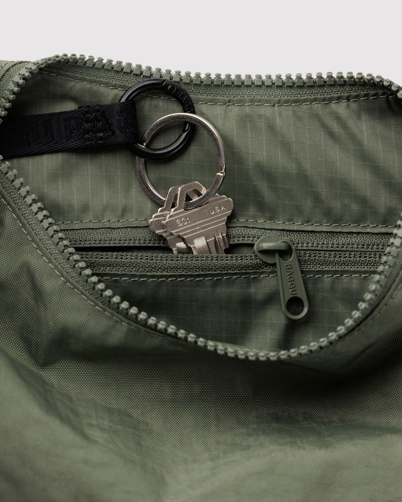 Small Nylon Crescent Bag U2