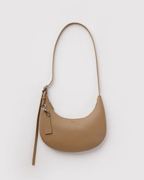 Small Recycled Leather Flat Crescent M4