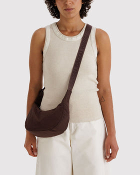 Small Nylon Crescent Bag U2