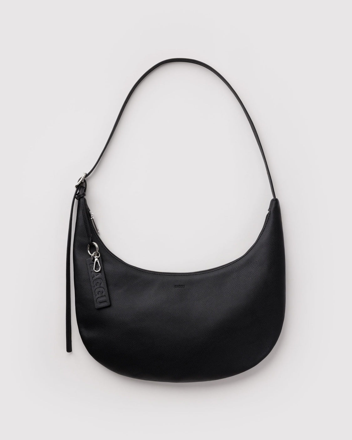 Medium Recycled Leather Flat Crescent J1