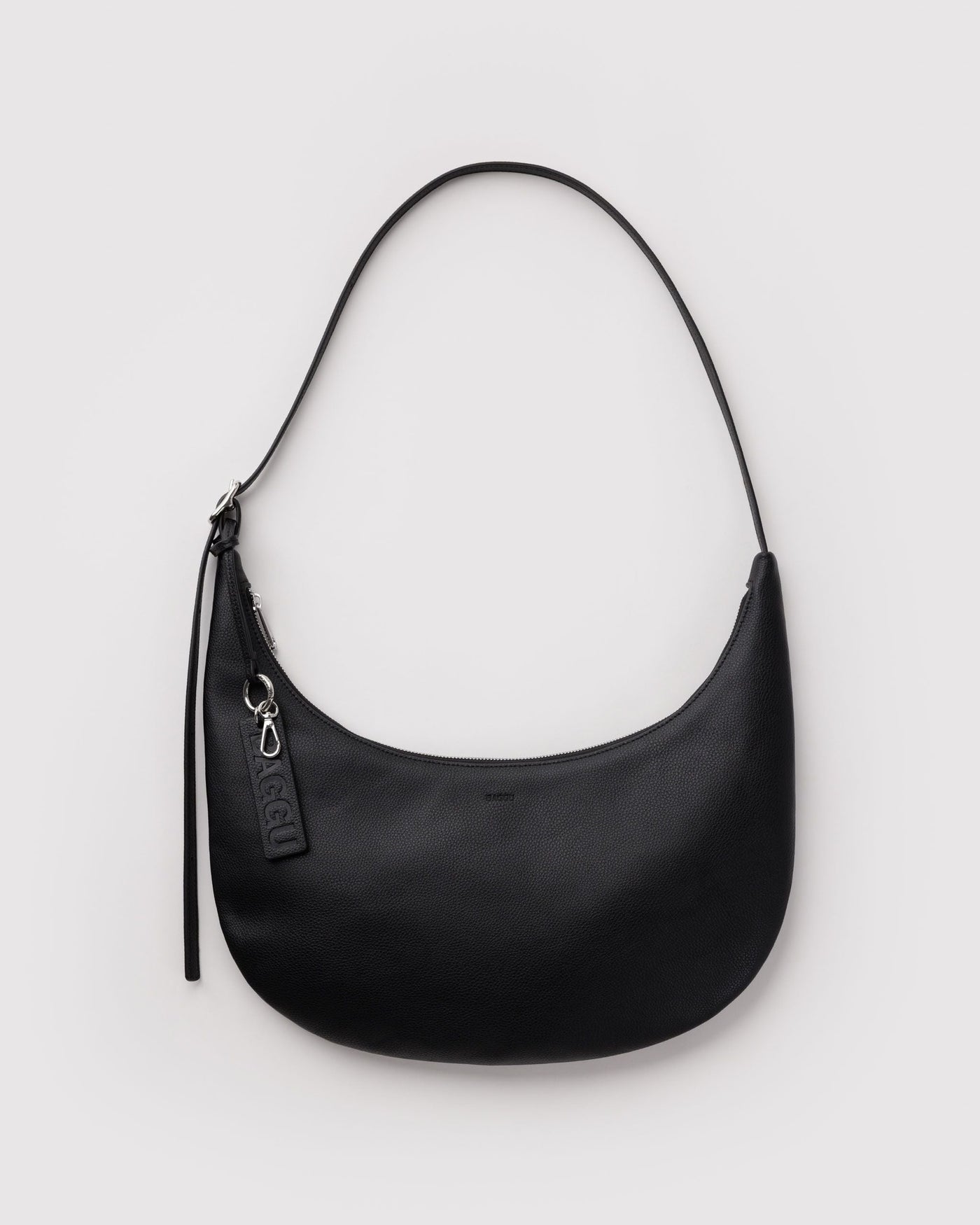 Medium Recycled Leather Flat Crescent J1