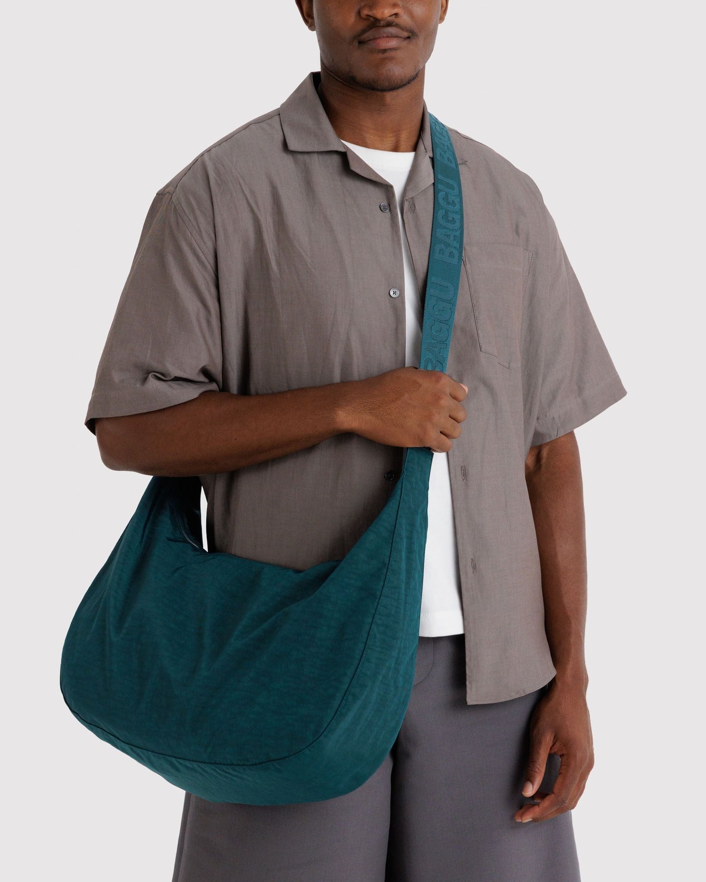 Large Nylon Crescent Bag W5