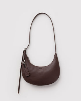 Small Recycled Leather Flat Crescent M4