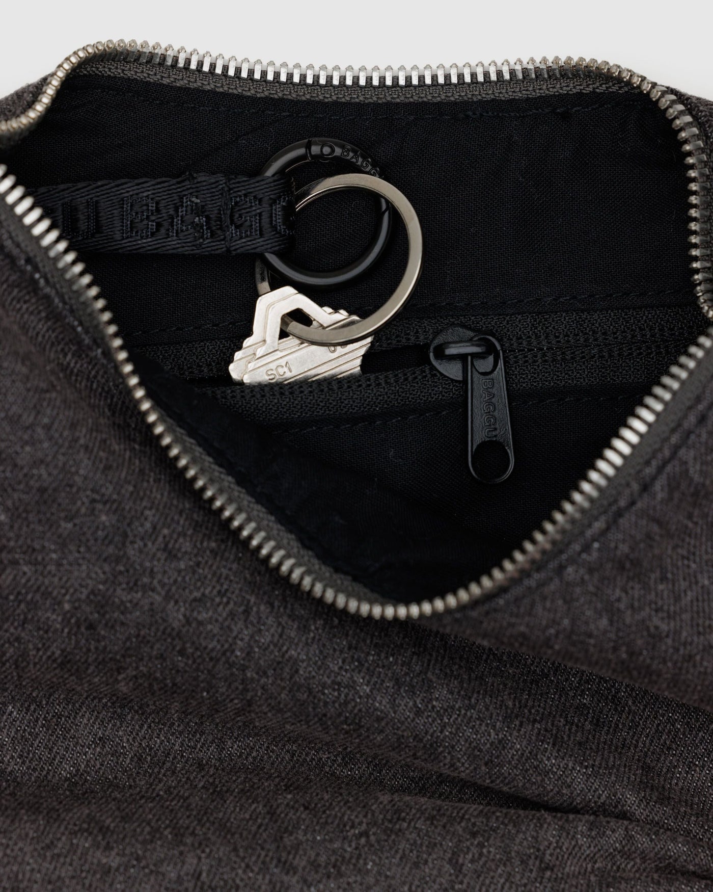 Small Denim Crescent Bag S4