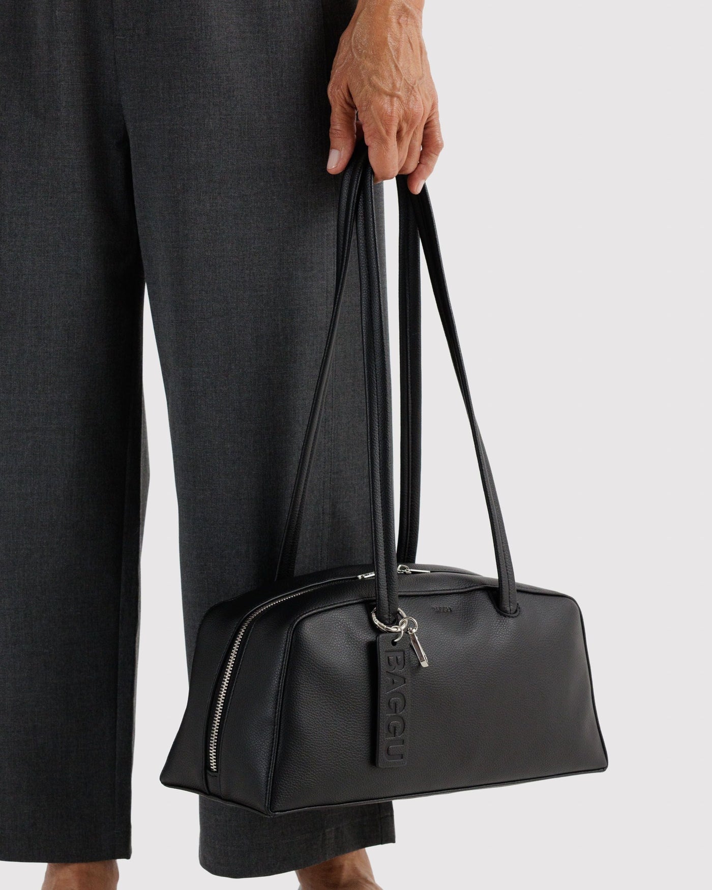 Recycled Leather Bowler Bag J5