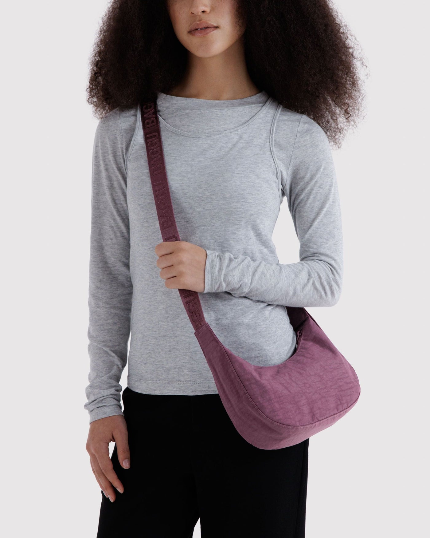 Small Nylon Crescent Bag U2