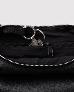 Small Recycled Leather Flat Crescent M4