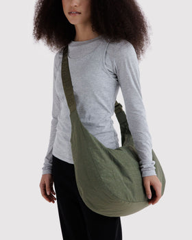 Large Nylon Crescent Bag W5