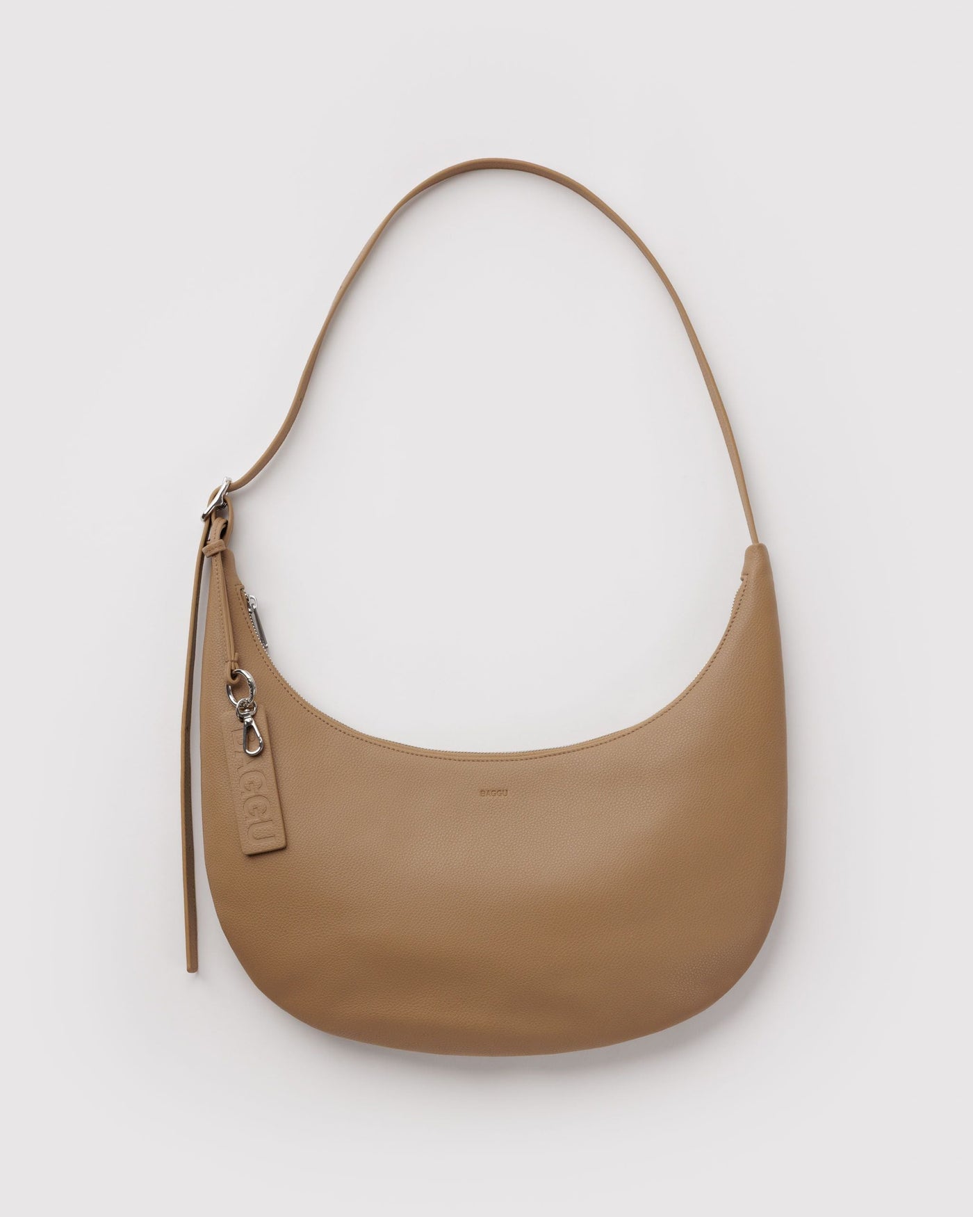Medium Recycled Leather Flat Crescent J1