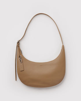 Medium Recycled Leather Flat Crescent J1