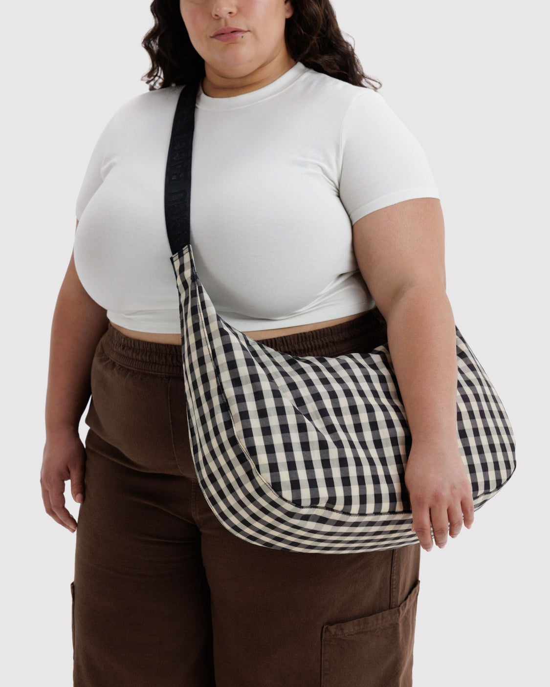 Large Nylon Crescent Bag W5