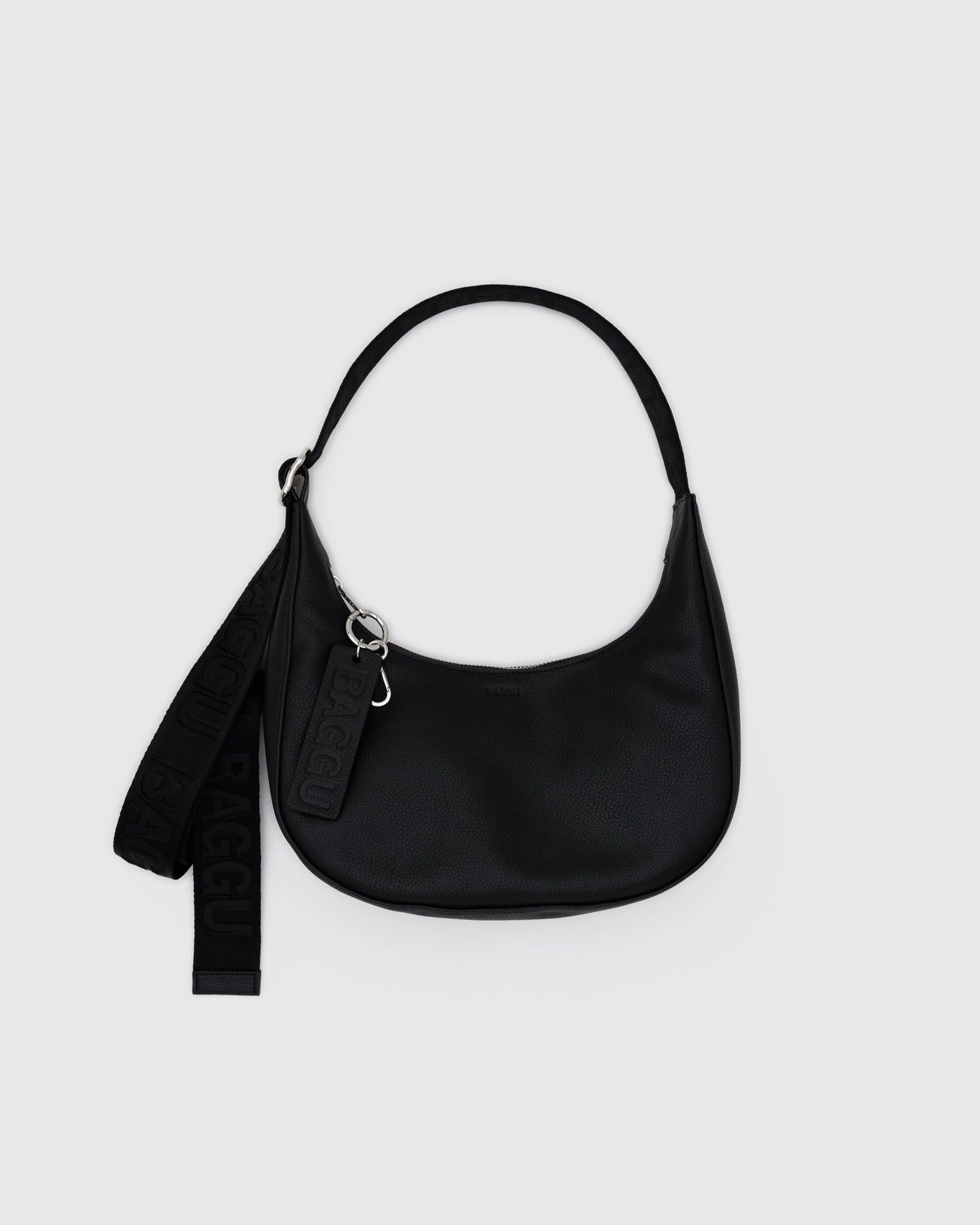 Small Recycled Leather Crescent Bag V8